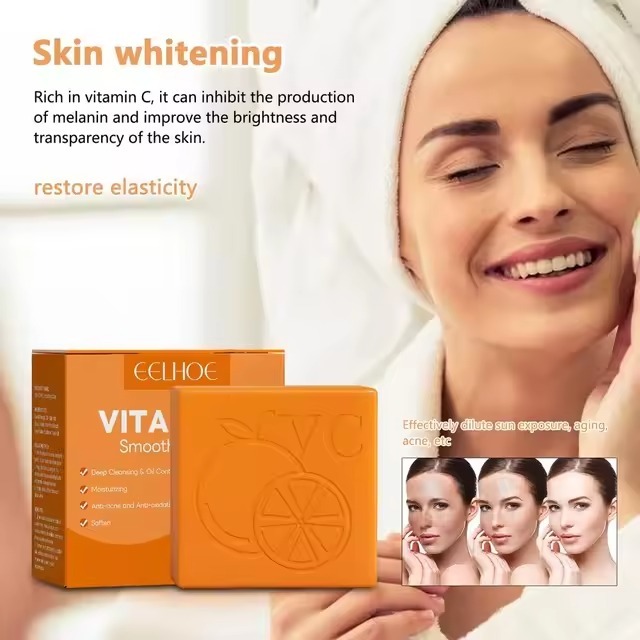 Vitamin C Smoothing soap Deep Cleansing Whitening Vitamin C Face Body Soaps