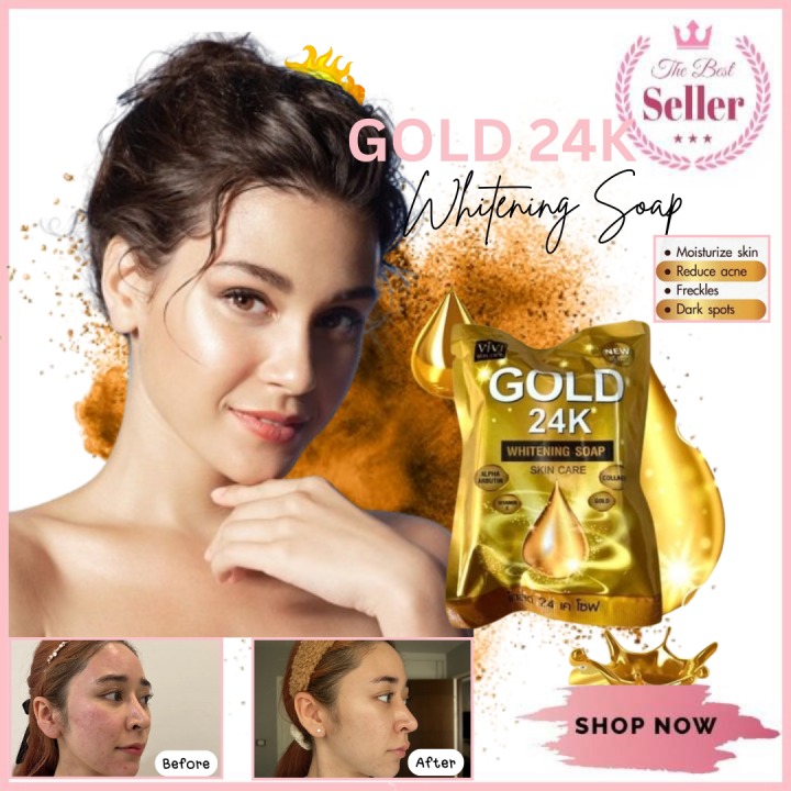 Gold 24k whitening Soap Thailand