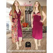 2 Part /Exclusive Printed, Fashionable comfortable Night Dress for women