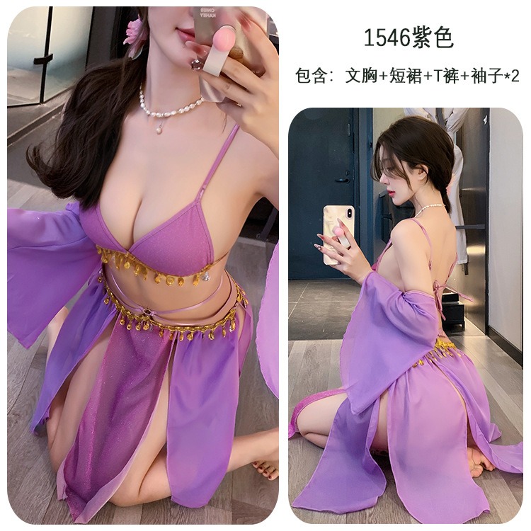 lingerie exotic princess sexy straps retro lace sex pure desire Hanfu super fairy dress set (2113)