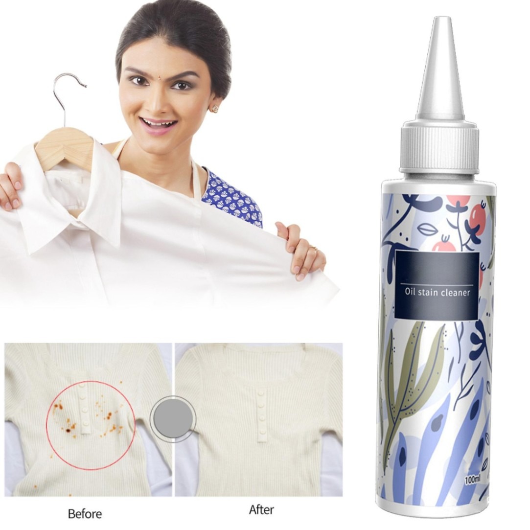 Clothes Oil Stain Remover Dust Cleaner Stain Cleaning Spray Non-toxic Stain Remover Effective Oil.