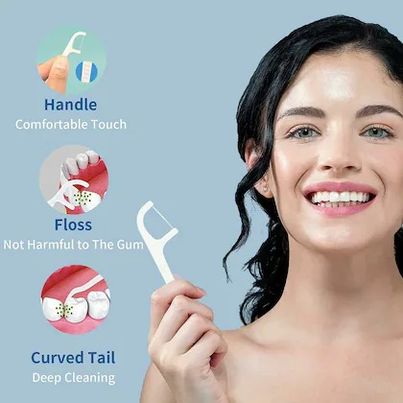 Ultra fine flat wire Dental floss 50pcs